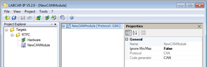 ETAS Working with LABCAR-IP Enter a name for the module and select the
