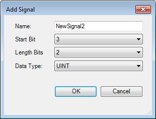 ETAS Working with LABCAR-IP To create a user-defined signal Highlight a frame and select Add Signal from the shortcut menu. Note Not all combinations of the parameters of a signal are permissible!