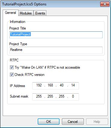 The LABCAR-IP User Interface ETAS 2.7 Project Settings There is a range of settings in a LABCAR-OPERATOR project which refer to the different components of LABCAR-OPERATOR.