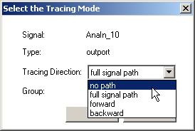 ETAS Experiment Environment - an Overview ETAS To add a signal without signal tracing If you want to display a signal in the signal list without its other connections, select the option "no path" in