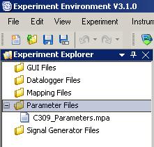 ETAS ETAS Experiment Environment - an Overview In the file selector window