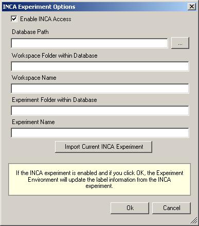 ETAS Experiment Environment - an Overview ETAS Activate the "Enable INCA Access" option. The various fields for specifying other data are activated.