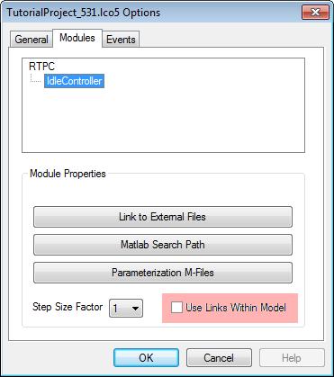 ETAS Working with LABCAR-IP To enable/disable Matlab links support Since Version 5.3.1, Matlab links for outports and inports have been supported by default.