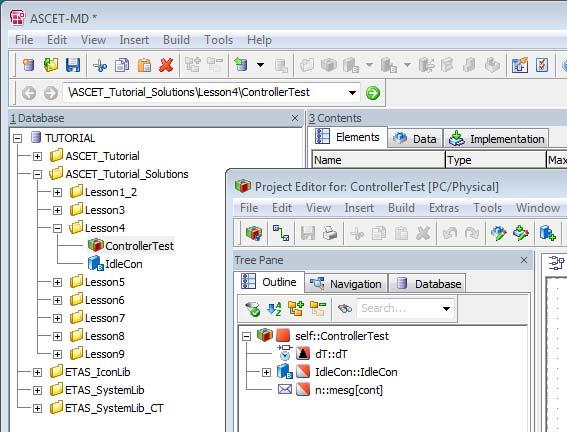 Working with LABCAR-IP ETAS 3.3.3 Integrating the ASCET Module This section describes how to integrate an ASCET project in LABCAR-OPERATOR.