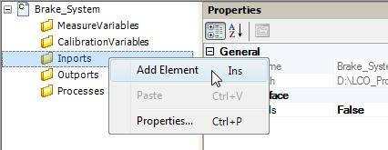 To define a module inport To define an inport, right-click the