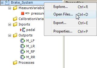 Working with LABCAR-IP ETAS To edit source and include files To open the source (*.c) and include files of the module in the editor assigned (e.g. Visual Studio), proceed as follows: Select Open Files in the shortcut menu of the C code module.