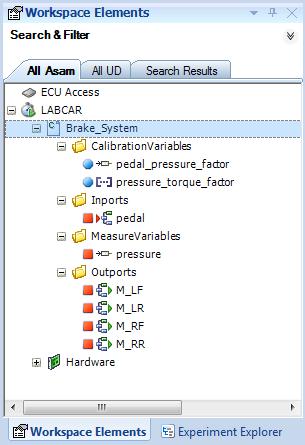 Working with LABCAR-IP ETAS Connection Manager The inports and outports are available in the Connection Manager (in LAB- CAR-IP) for connection to other modules. If necessary, select Update Ports.