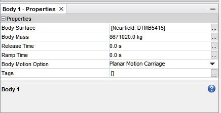 Specifying PMM Motion The PMM motion is specified by altering the default DFBI set up to follow the Planar Motion Carriage The Reports are then assigned to the motion settings Specifies a Pure Yaw