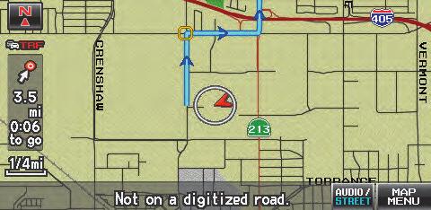 Current vehicle location Turn-by-Turn Directions Shows a more detailed view of