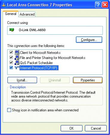 Networking Basics Assigning a Static IP Address in Windows XP/2000 Click on Internet Protocol (TCP/IP) Click Properties Select Use the following IP address in the Internet Protocol (TCP/IP)