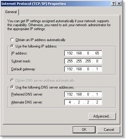 Frequently Asked Questions (continued) Why can t I access the web based configuration? (continued) How can I assign a Static IP Address in Windows 2000?