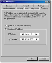 Frequently Asked Questions (continued) Why can t I access the web based configuration? (continued) How can I assign a Static IP Address in Windows 98/Me?