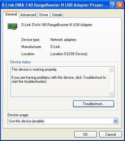Section 5 - Troubleshooting Click the + sign next to Network Adapters. Right-click on D-Link DWA-140 USB Adapter.