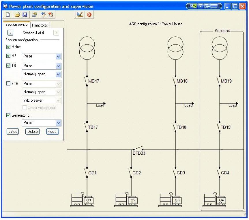 Application information 1.2.4 Easy configuration of single line diagrams The setup of the application is easily configured using a PC and the DEIF PC utility software.