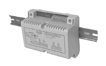 Mounting and installation notes The RRV851 controller can be mounted in any orientation using the following fixing options: DIN Rail mounting The housing base is designed for snapmounting on DIN
