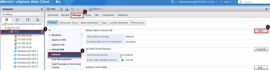 1.1 Deduplication and Compression vsan 6.2 All Flash Features In vsan 6.