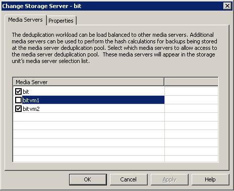 Managing deduplication Managing deduplication servers 71 After you remove the load balancing server, restart the NetBackup Enterprise Media Manager service.