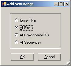 Select Add New Range from the Edit menu or click the Add New button (+) in the toolbar. A pop-up dialog will ask where you want the new range to be added.