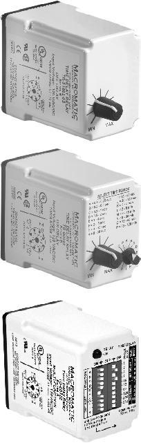 Our time delay relays are available in either programmable or non-programmable versions. We offer both single or multiple function time delay relays.