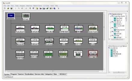 Ucon GUI Configuration Software Setup for all of the Utah Scientific SC Controller Series and control panels is accomplished using the intuitive Ucon graphically-based software that is provided