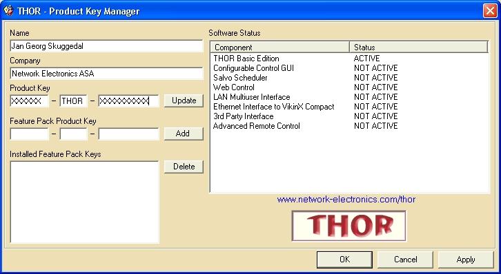8 Useful Tools This chapter describes some useful tools, used to customize your THOR application, and easy control of your router system. 8.
