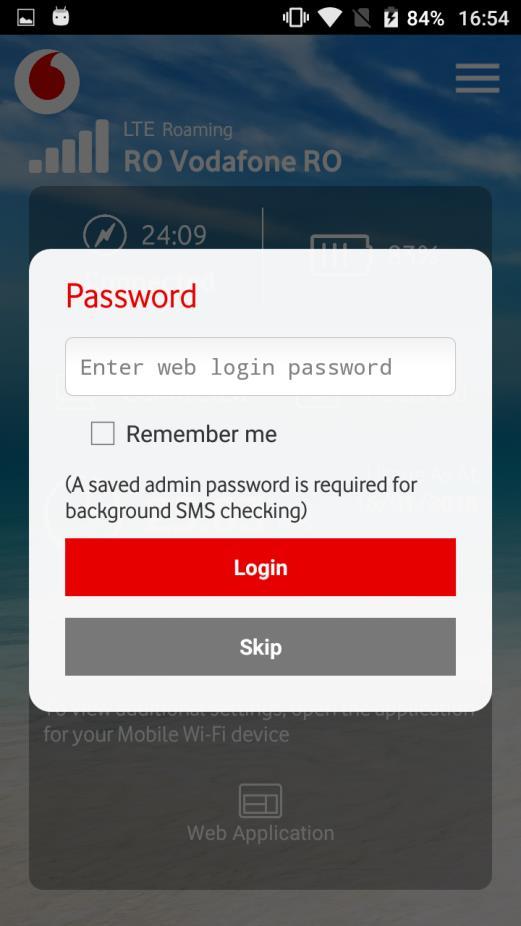The administrator authentication may fail causing the fetch of the last SMS message contents to fail also, presenting an error message to the user.