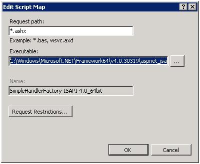 0 32bit, right-click the SimpleHandlerRFactory-ISAPI-4.