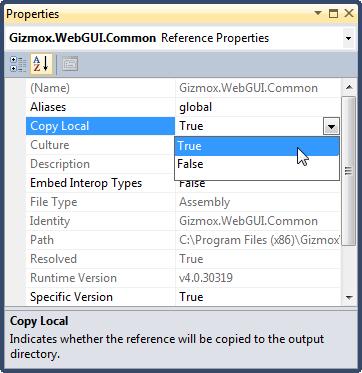 Clearing the Cache of VWG Applications 7. Remove the existing references to Gizmox assemblies. 8.