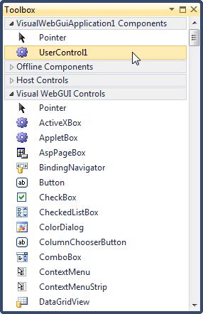 Starting to Work with VWG 7. Save the UserControl by clicking the Save button on the Standard toolbar. 8.