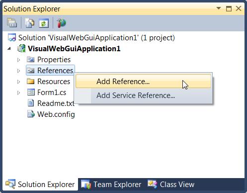 Then, on the Solution Explorer, right-click the solution, and select Build Solution from the context menu: 2.