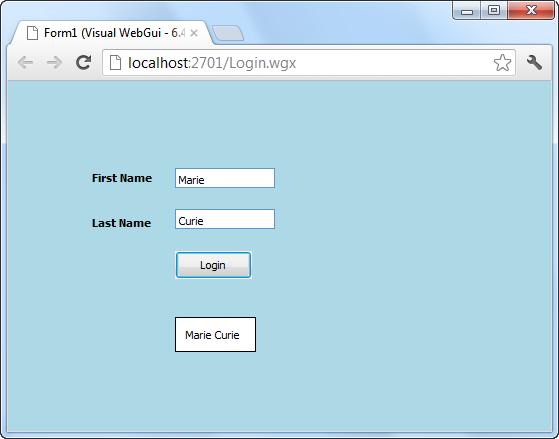 Creating a Simple VWG Application Creating Your First VWG Application In this section, you are provided with step-by-step instructions for creating a simple VWG application, which allows users to