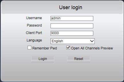 If plugin for windows OS was installed on IE, Firefox or Google Chrome once, you can use IE which needs to be run as administrator, Firefox or Google Chrome to log in to DVR.
