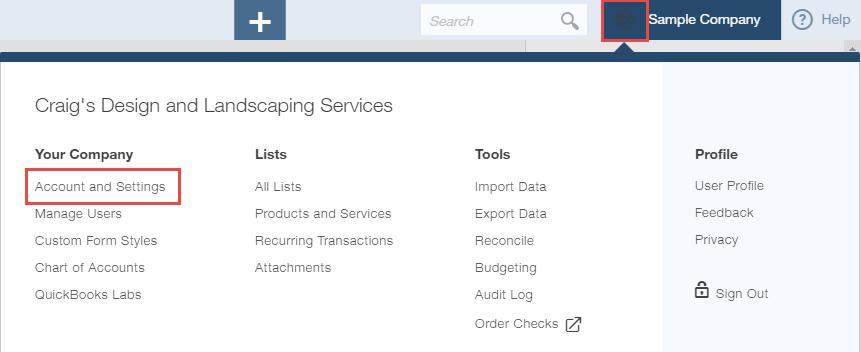 Topic 3: Setting Up QuickBooks Online The Company info screen is where you ll start to build the QuickBooks Online company based on questions asked in the wizard.