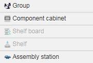 5.10 The Shopfloor configuration tab 5.10.1 Creating a new shopfloor element.