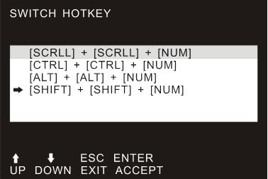 2 Switch Hotkey You can use the numeric keys to enter the direct switch.
