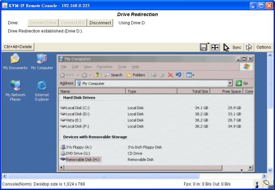 The drive redirection software tries to lock the local drive before it is redirected.