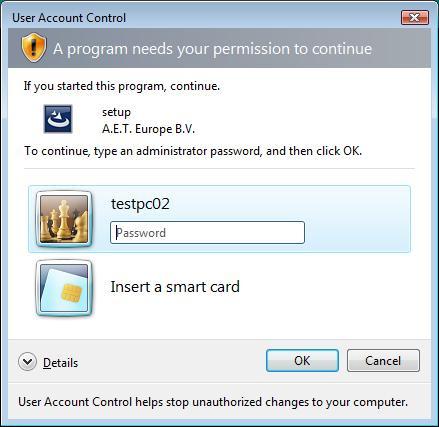 2.3 SafeSign Identity Client Installation Screenshots for the installation of SafeSign Identity Client were taken from the installation process on a Windows 8 32-bit system.