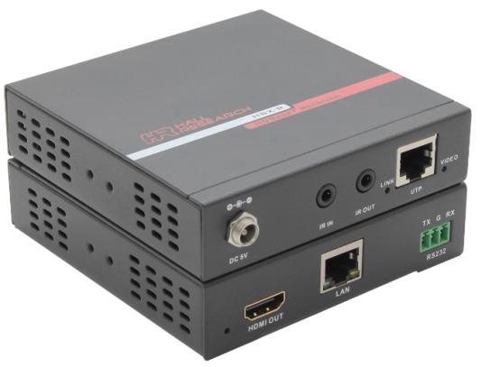the HSM-44-BX, they get power via the HDBaseT Cat6 from the matrix and connection of the power supply adapter is not