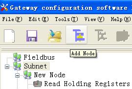 Then there is a new node named "new node" under subnet.