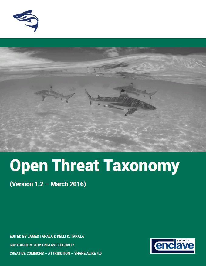 24 The Open Threat Taxonomy (OTT) Maintained by a community group of volunteers, 150+ organizations have