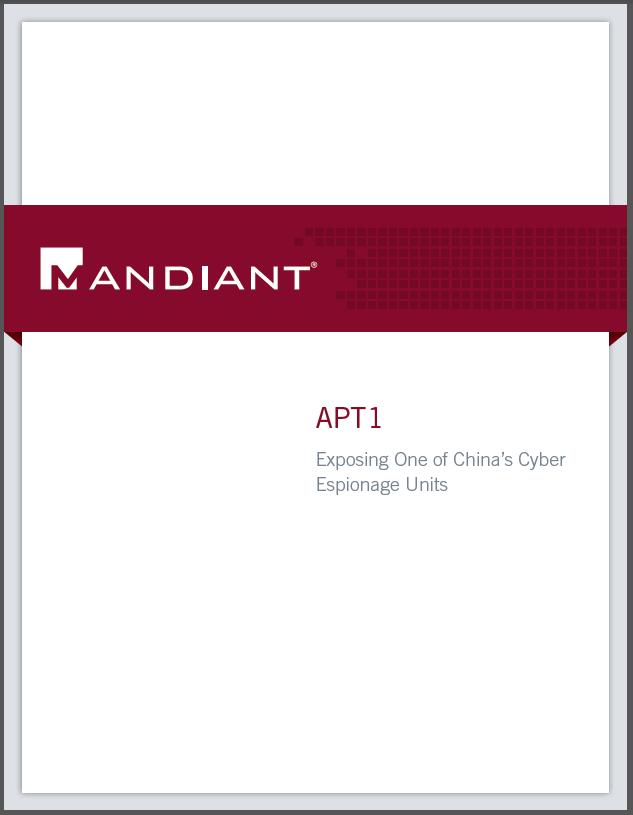 8 Case Study: Mandiant APT1 Report In 2013 Mandiant released their APT1 report outlining the activities of a Chinese hacking team The report s appendix describes: 3,000 specific indicators of