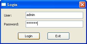 To enter CMS, the administrator s user name and password are required. The defaults are admin and 123456.