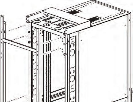 9. Install the door adapter using the eight partially inserted screws.