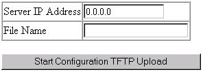 Web-Based Management Configuration Save and Restore Use the Configure screen to save the switch configuration settings to a file on a TFTP server.