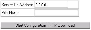 Configuration Upload Management Use the Configuration Upload Management to save the switch configuration to a file on a TFTP sever.