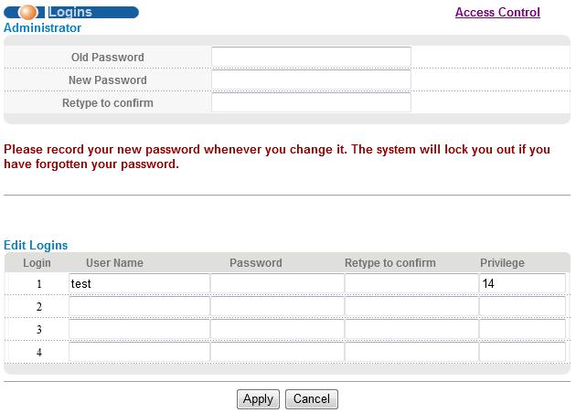Chapter 38 Access Control 38.4 Setting Up Login Accounts Up to five people (one administrator and four non-administrators) may access the Switch via web configurator at any one time.