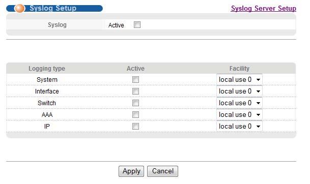 Chapter 40 Syslog Figure 244 Management > Syslog The following table describes the labels in this screen.
