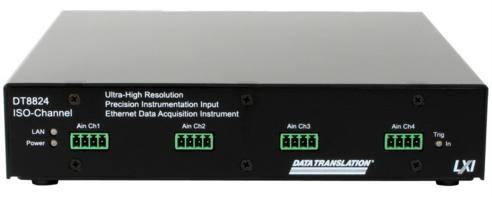 DT8824 High Stability, High Accuracy, Ethernet Instrument Module The DT8824 Ethernet data acquisition (DAQ) module offers the highest stability and accuracy for measuring analog signals.