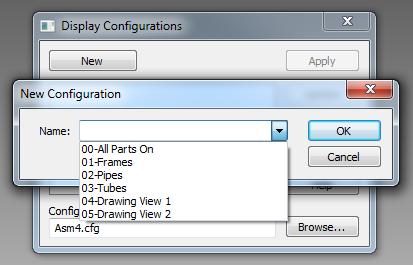 section. Use a basic text editor to change the name of the default display configurations.