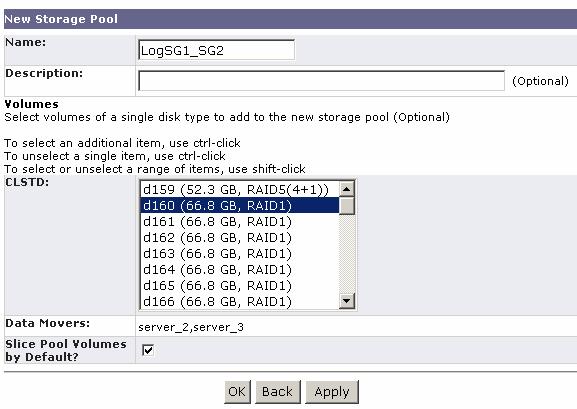Storage Pools page as shown in Figure 4.